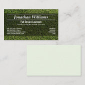 Groen gras Simple Lawncare of Landscaping Visitekaartje (Voorkant / Achterkant)