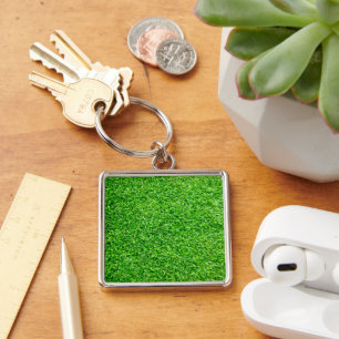 Groen gras sleutelhanger