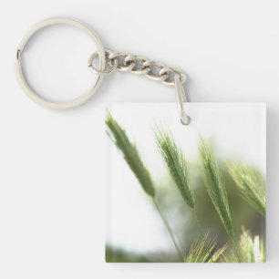 Groen gras sleutelhanger