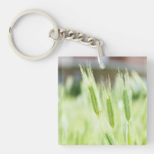 Groen gras sleutelhanger