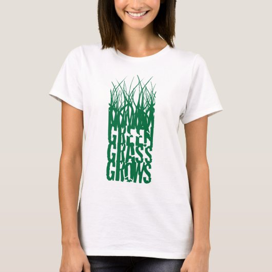 Groen gras t-shirt (Voorkant)