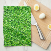 Groen gras theedoek (Quarter Fold)