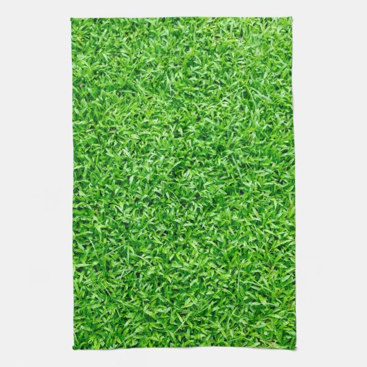 Groen gras theedoek (Verticaal)