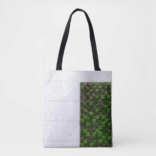 Groen gras tote bag (Voorkant)