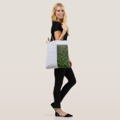 Groen gras tote bag (Op model)
