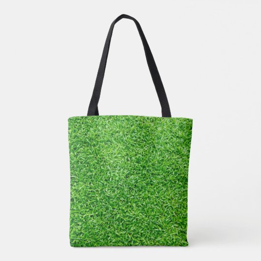 Groen gras tote bag (Achterkant)