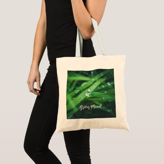 Groen gras tote bag (Voorkant (product))
