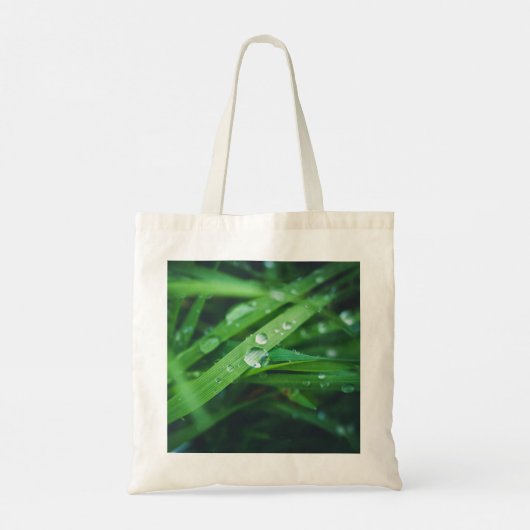 Groen gras tote bag (Achterkant)