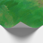 Groen gras verftextuur. Handgetrokken achtergrond. Cadeaupapier (Hoek)