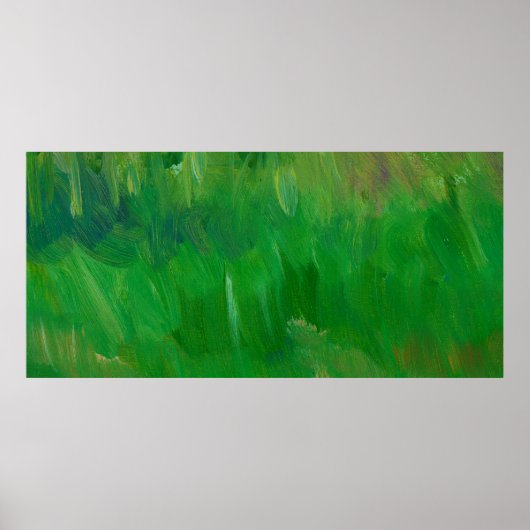 Groen gras verftextuur. Handgetrokken achtergrond. Poster (Voorkant)