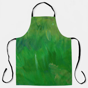 Groen gras verftextuur. Handgetrokken achtergrond. Schort