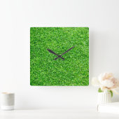 Groen gras vierkante klok (Huis)