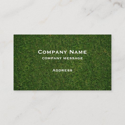 Groen gras Visitekaartje (Achterkant)