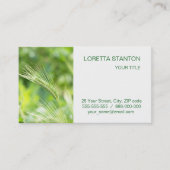Groen gras visitekaartje (Voorkant)