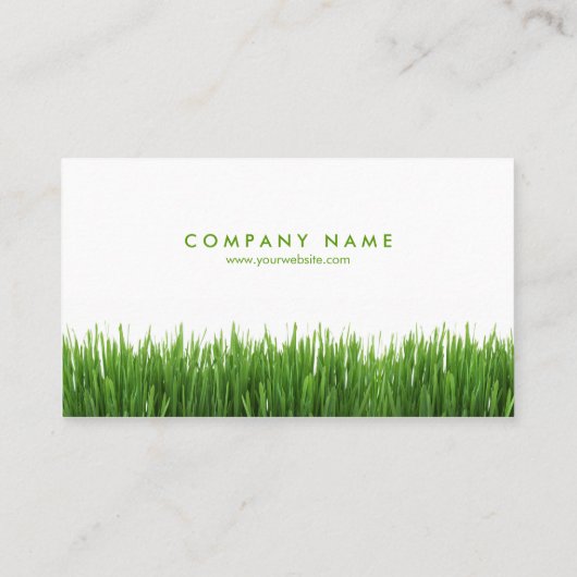 Groen gras visitekaartje (Achterkant)