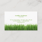 Groen gras visitekaartje (Voorkant)