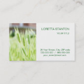 Groen gras visitekaartje (Voorkant)