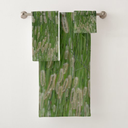 Groen gras zaden bad handdoek (Insitu)