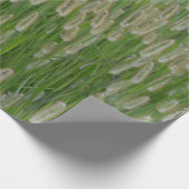 Groen gras zaden cadeaupapier (Hoek)