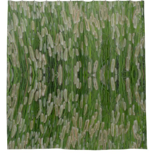 Groen gras zaden douchegordijn (Voorkant)
