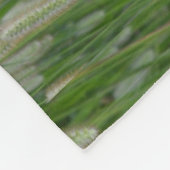 Groen gras zaden fleece deken (Hoek)