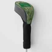 Groen gras zaden golfheadcover (Schuin)