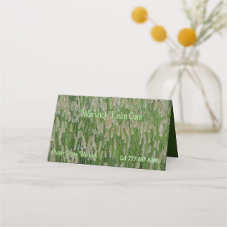 Groen gras zaden klantenkaartje