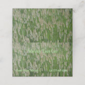 Groen gras zaden klantenkaartje (Buitenkant ongevouwen)