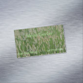 Groen gras zaden magnetisch visitekaartje (Voorbeeld)