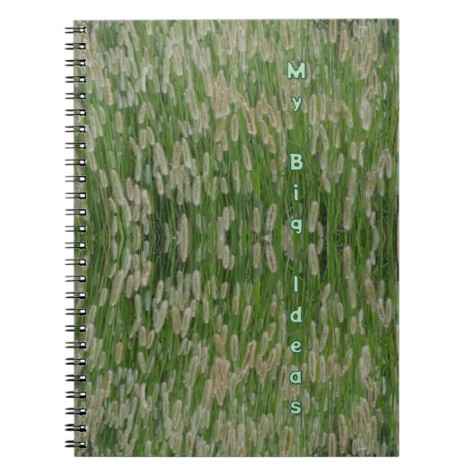 Groen gras zaden notitieboek (Voorkant)