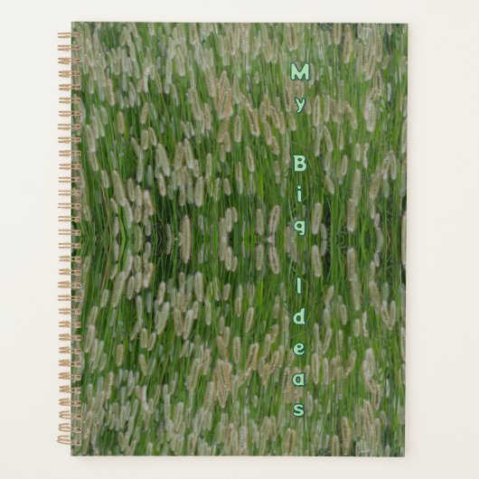 Groen gras zaden planner (Voorkant)