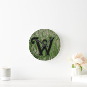 Groen gras zaden ronde klok (Huis)