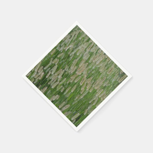 Groen gras zaden servet (Hoek)