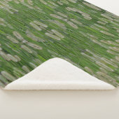 Groen gras zaden sherpa deken (3/4)