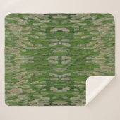 Groen gras zaden sherpa deken (Voorkant (horizontaal))