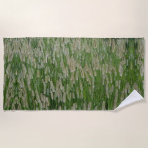 Groen gras zaden strandlaken