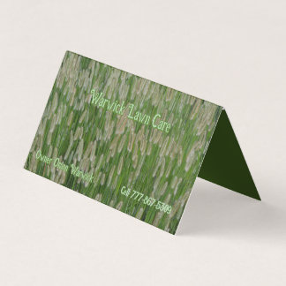 Groen gras zaden visitekaartje