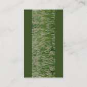 Groen gras zaden visitekaartje (Achterkant)