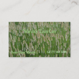 Groen gras zaden visitekaartje