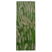 Groen gras zaden wijn cadeautas (Achterkant)
