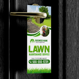 Groen grasonderhoud Service Landscaping Mow Deurhanger