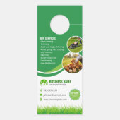 Groen grasonderhoud Service Landscaping Mow Deurhanger (Achterkant)