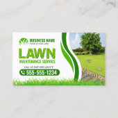 Groen grasonderhoud Service Landscaping Mow Visitekaartje (Voorkant)