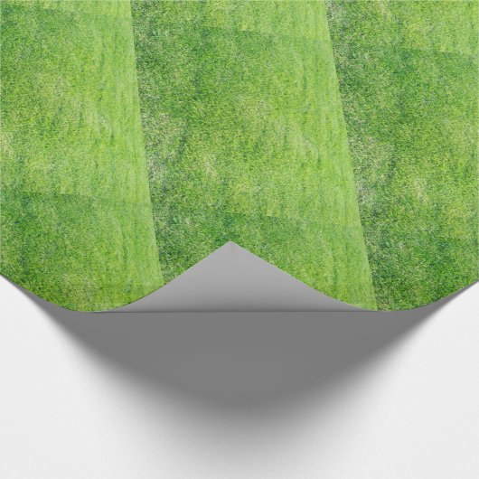 Groen graspatroon cadeaupapier (Hoek)