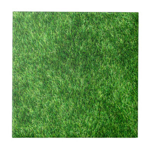 Groen graspatroon tegeltje