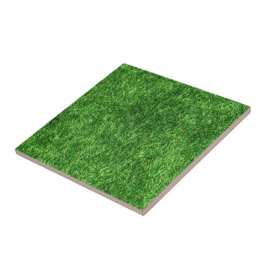 Groen graspatroon tegeltje (Zijkant)