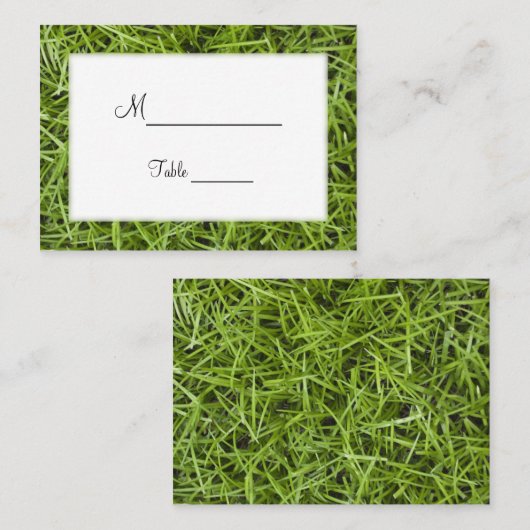Groen Grass Achtertuin Trouwplaats Kaarten Plaatskaartje (Voorkant / Achterkant)