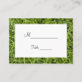 Groen Grass Achtertuin Trouwplaats Kaarten Plaatskaartje (Voorkant)