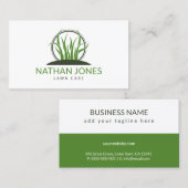 Groen Grass Landscaping Lawn Care Icon Aannemer Visitekaartje (Voorkant / Achterkant)