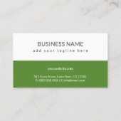 Groen Grass Landscaping Lawn Care Icon Aannemer Visitekaartje (Achterkant)